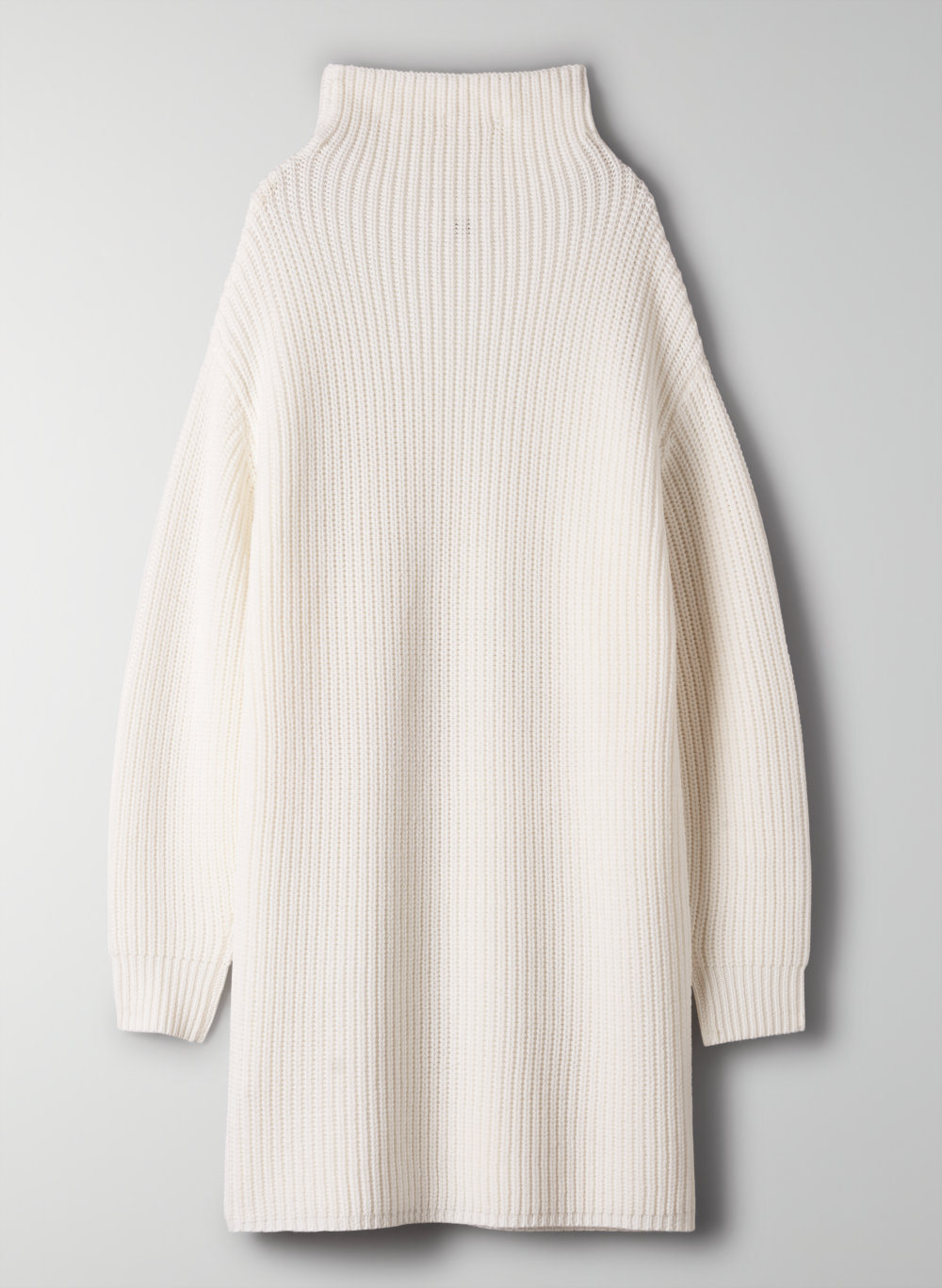 white sweater dress turtleneck