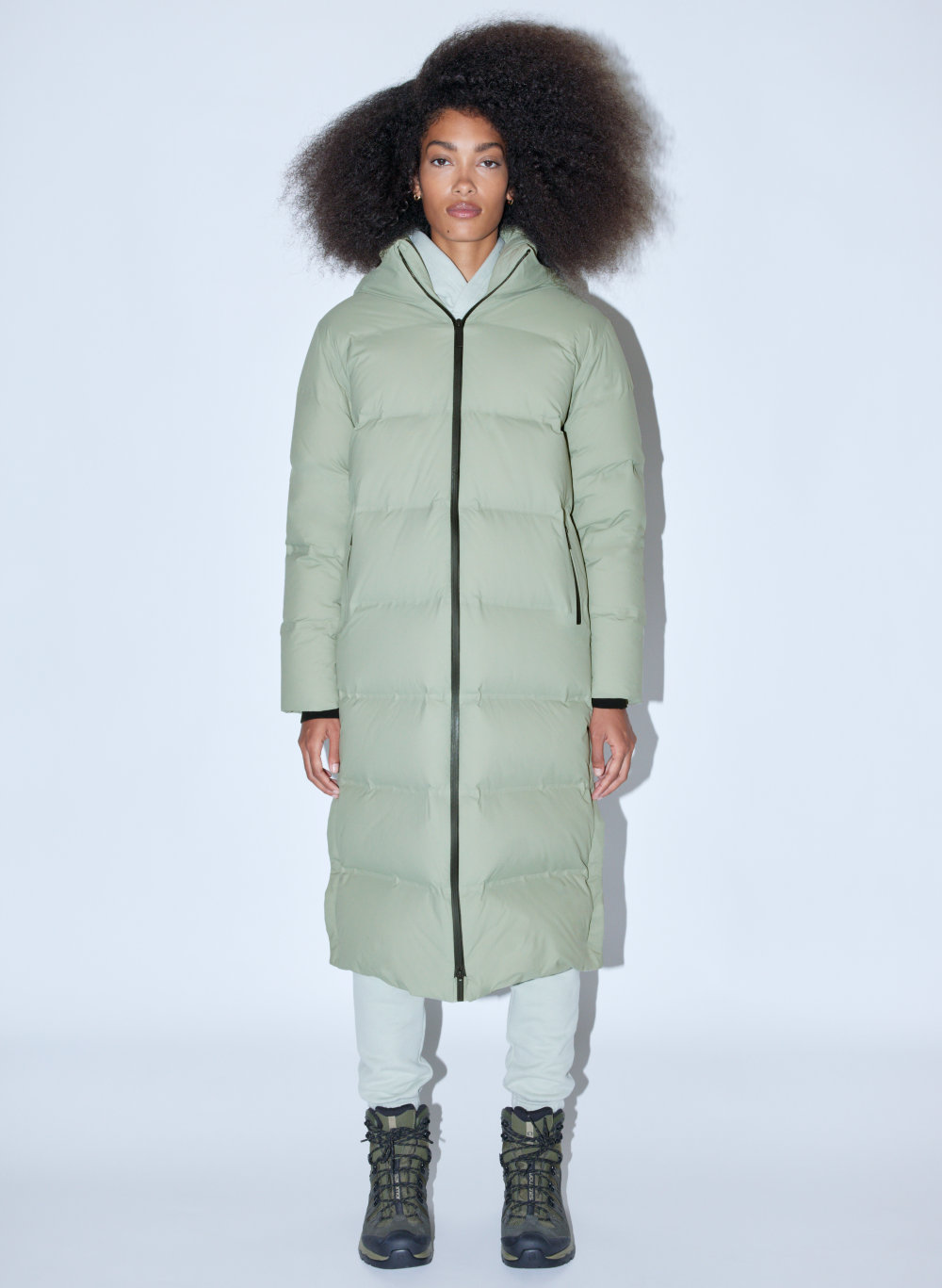 aritzia long puffer jacket