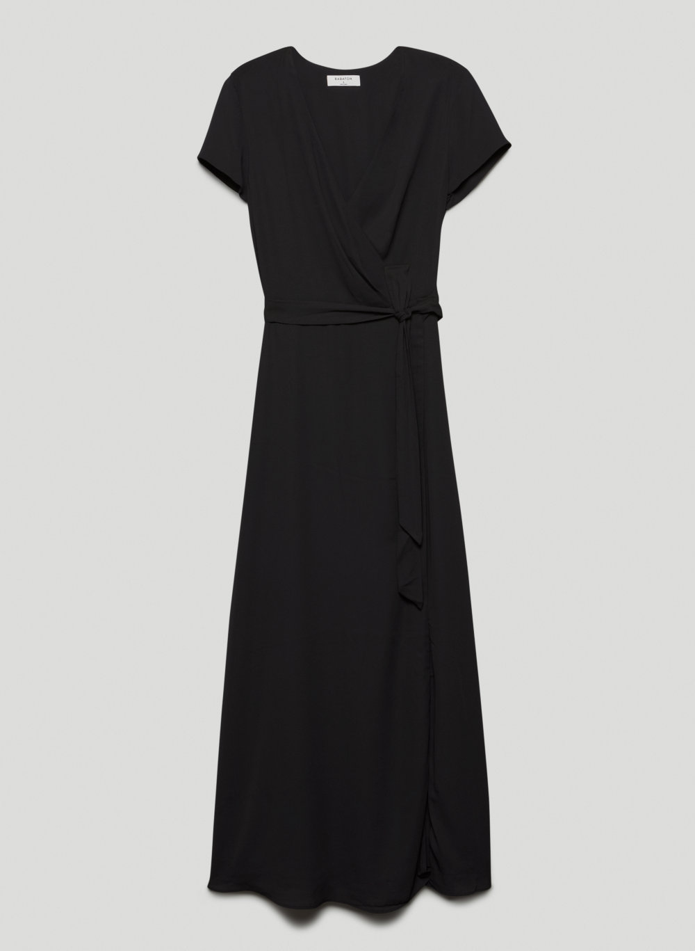 white wrap around dress