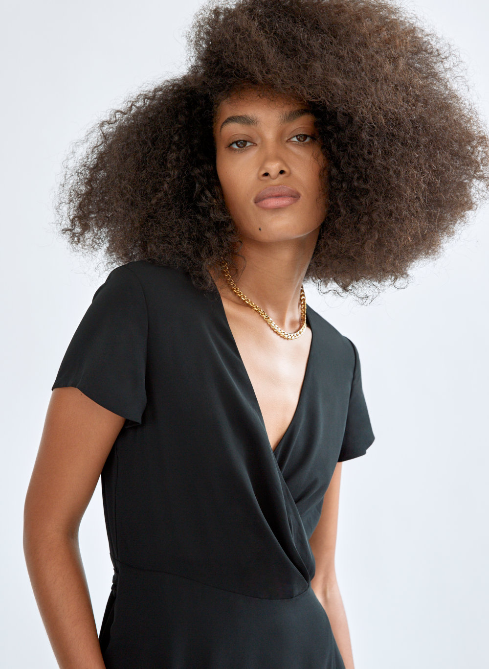 long wrap around dress