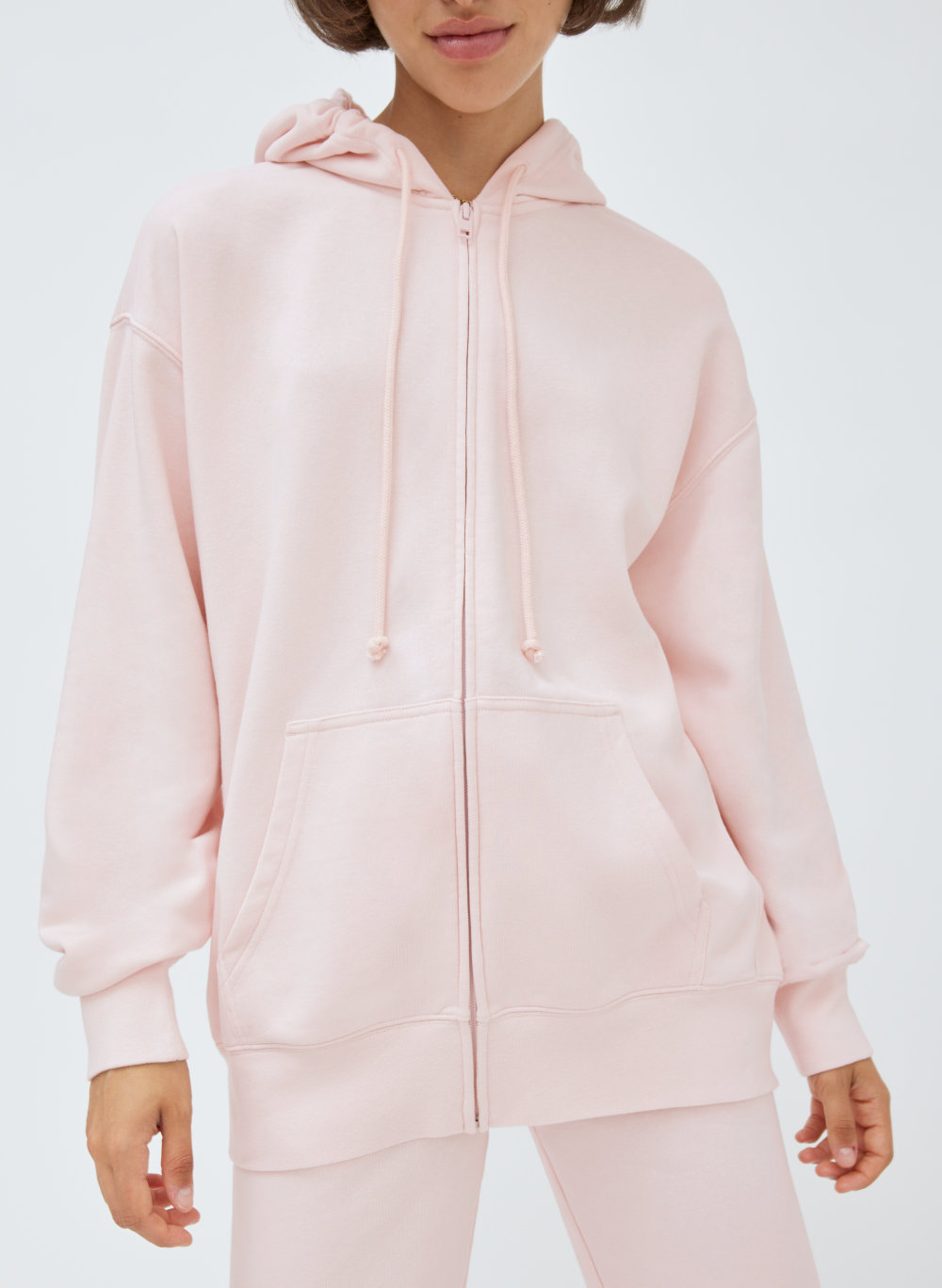 pink zip up fleece