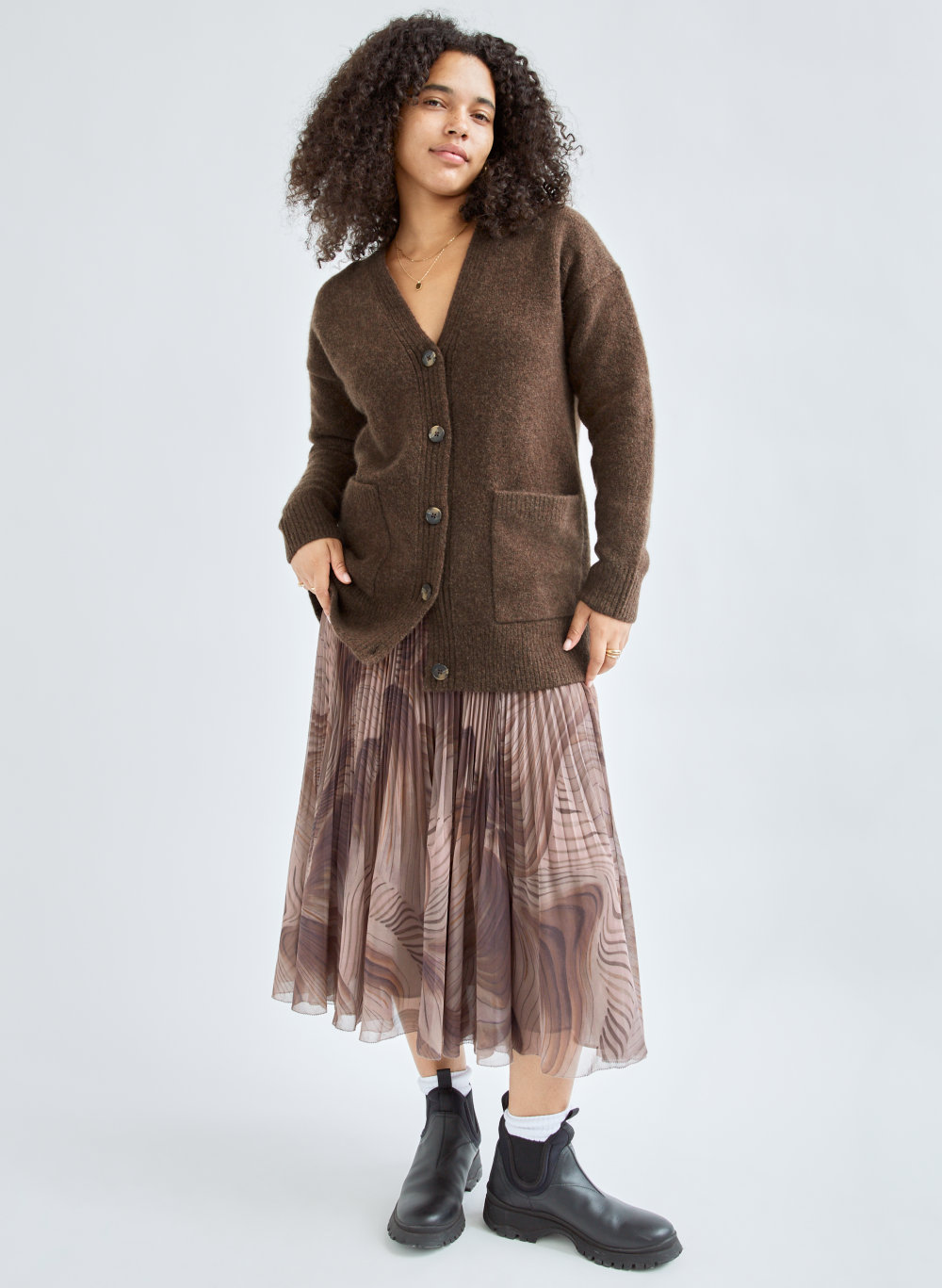 aritzia wool cardigan