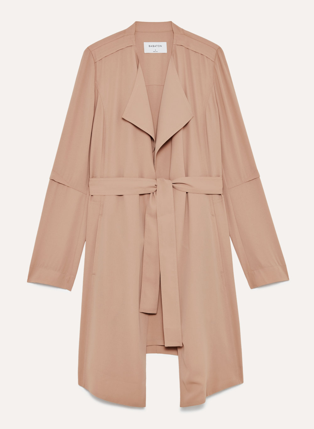 aritzia flowy trench