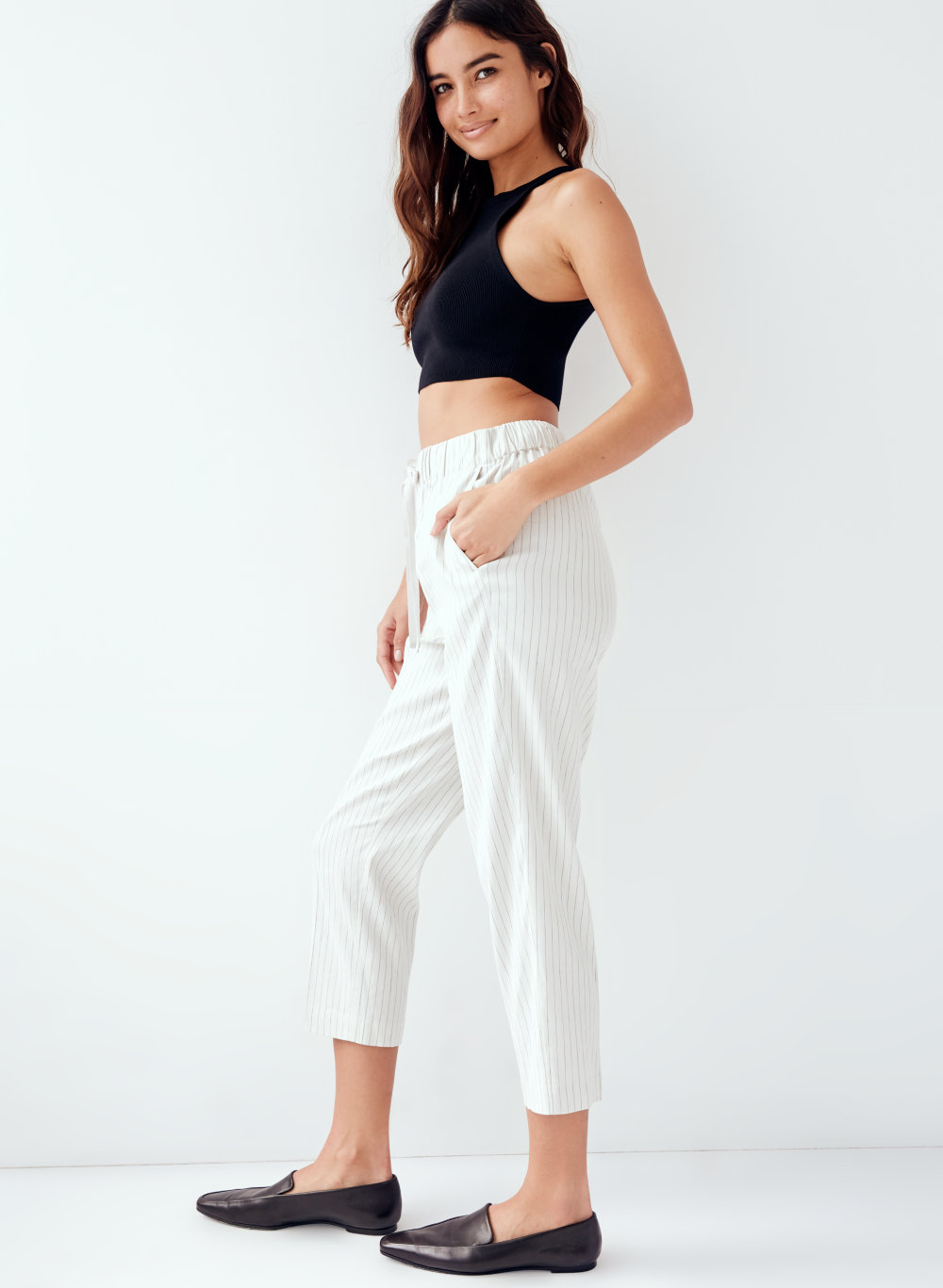 aritzia striped pants