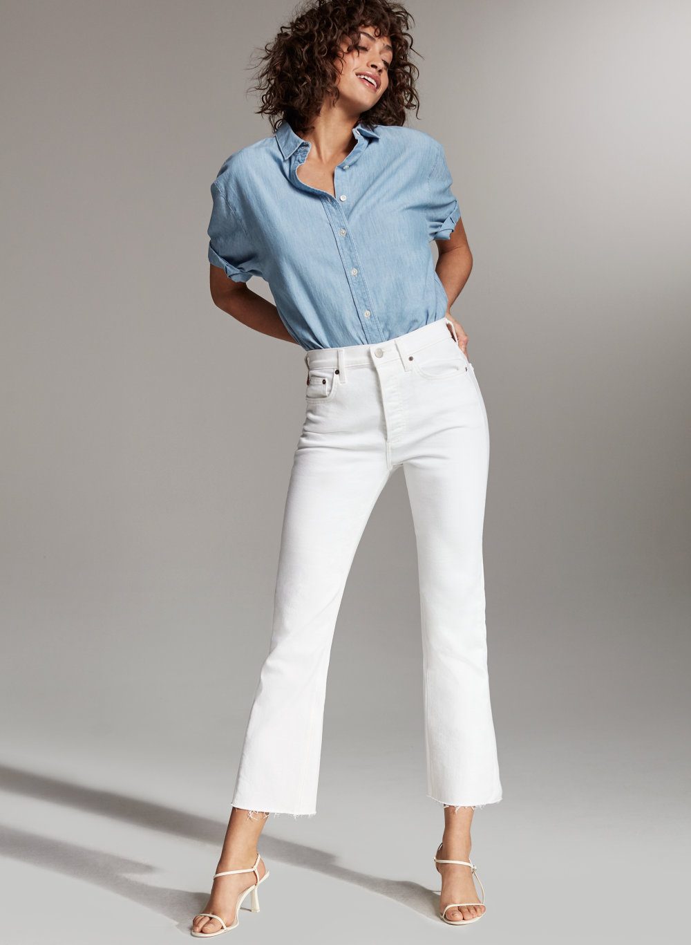 aritzia white jeans