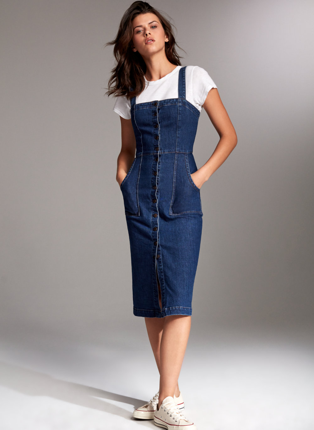 aritzia denim dress