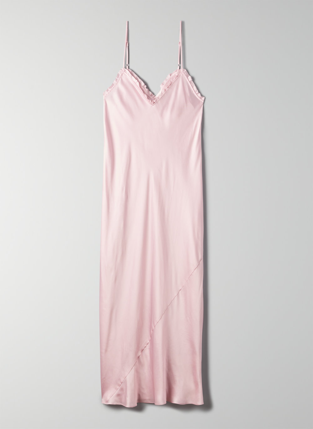 aritzia satin slip dress