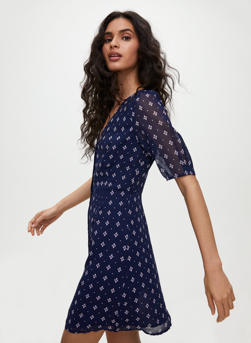 wilfred button front dress