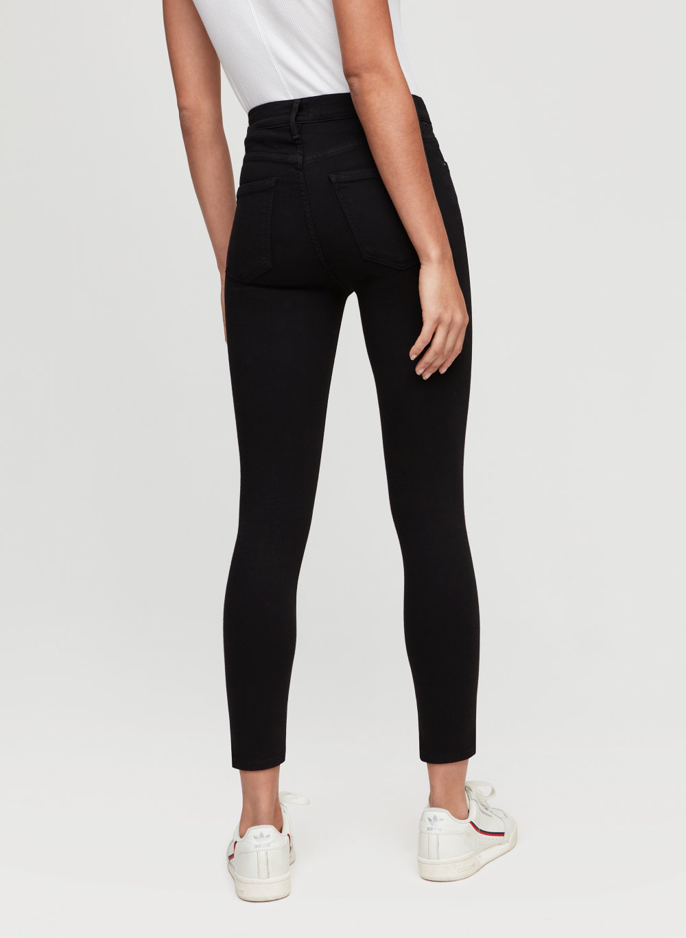 citizens of humanity rocket crop high rise skinny black