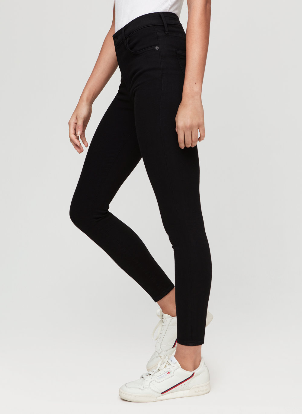 citizens of humanity rocket crop high rise skinny black
