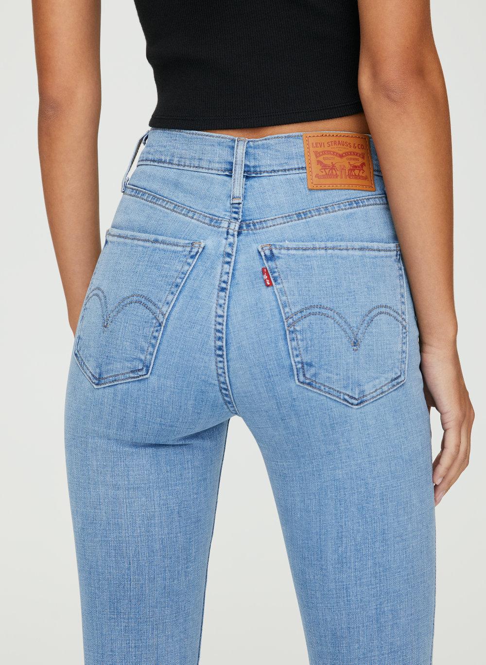 levis skinny high waisted jeans