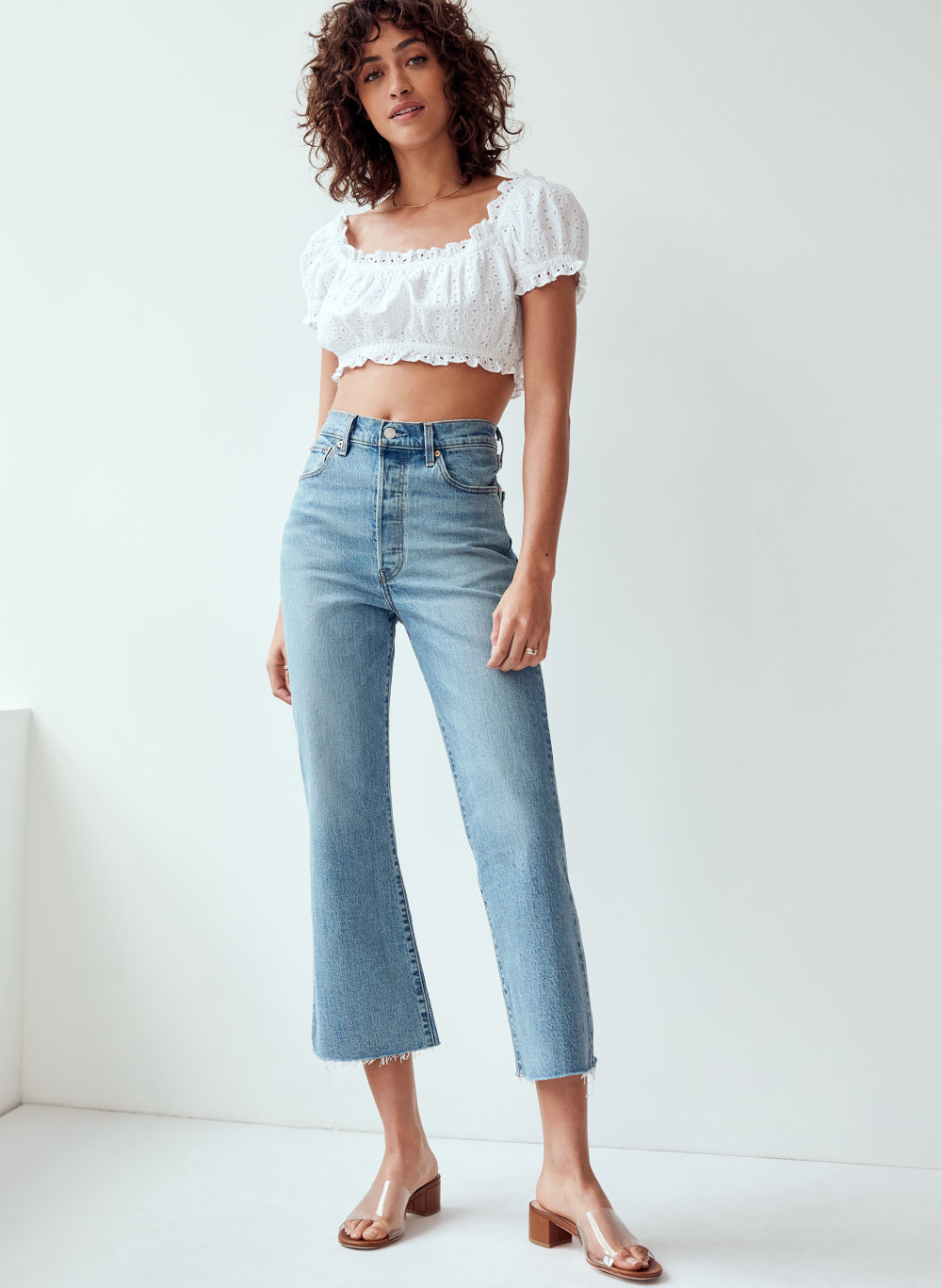 levi's ribcage crop flare jeans Cheaper 