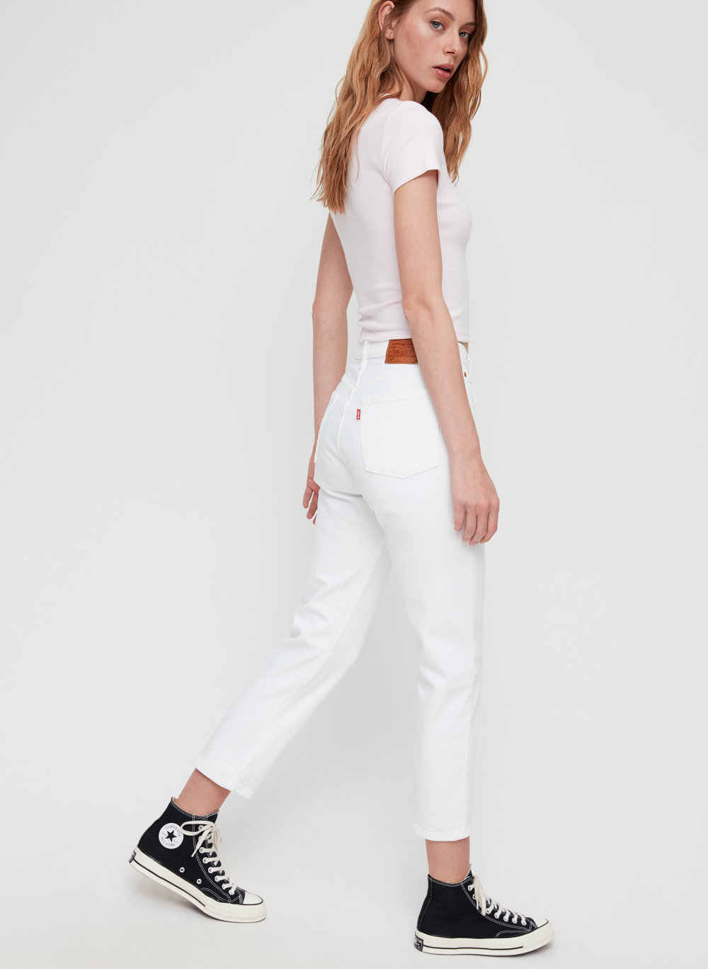 levis white crop jeans Cheaper Than 