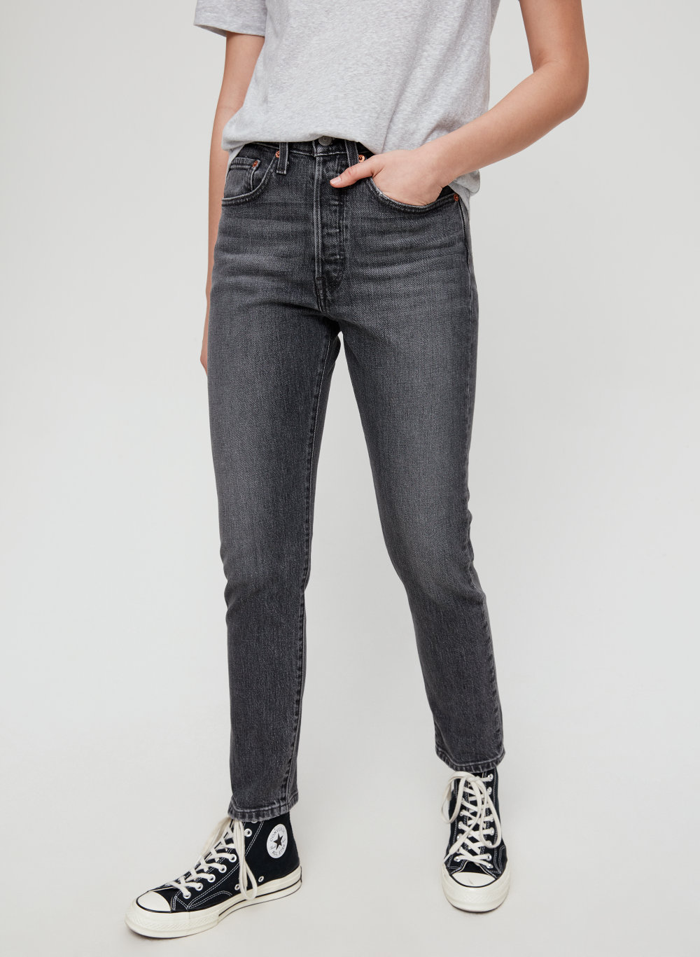 levi's 501 skinny jeans black