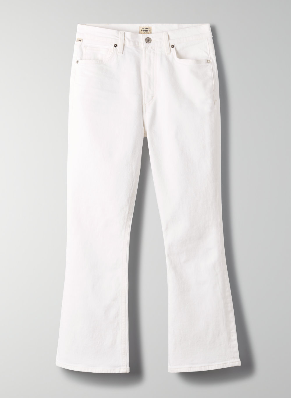 citizens of humanity white flare jeans