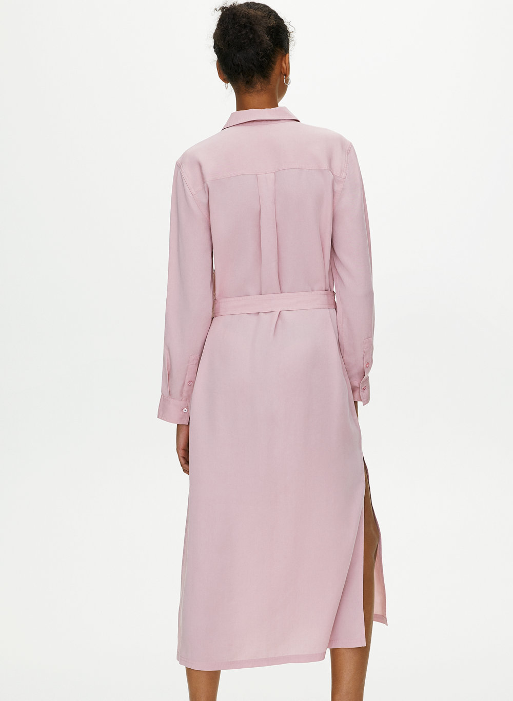 pink utility dress