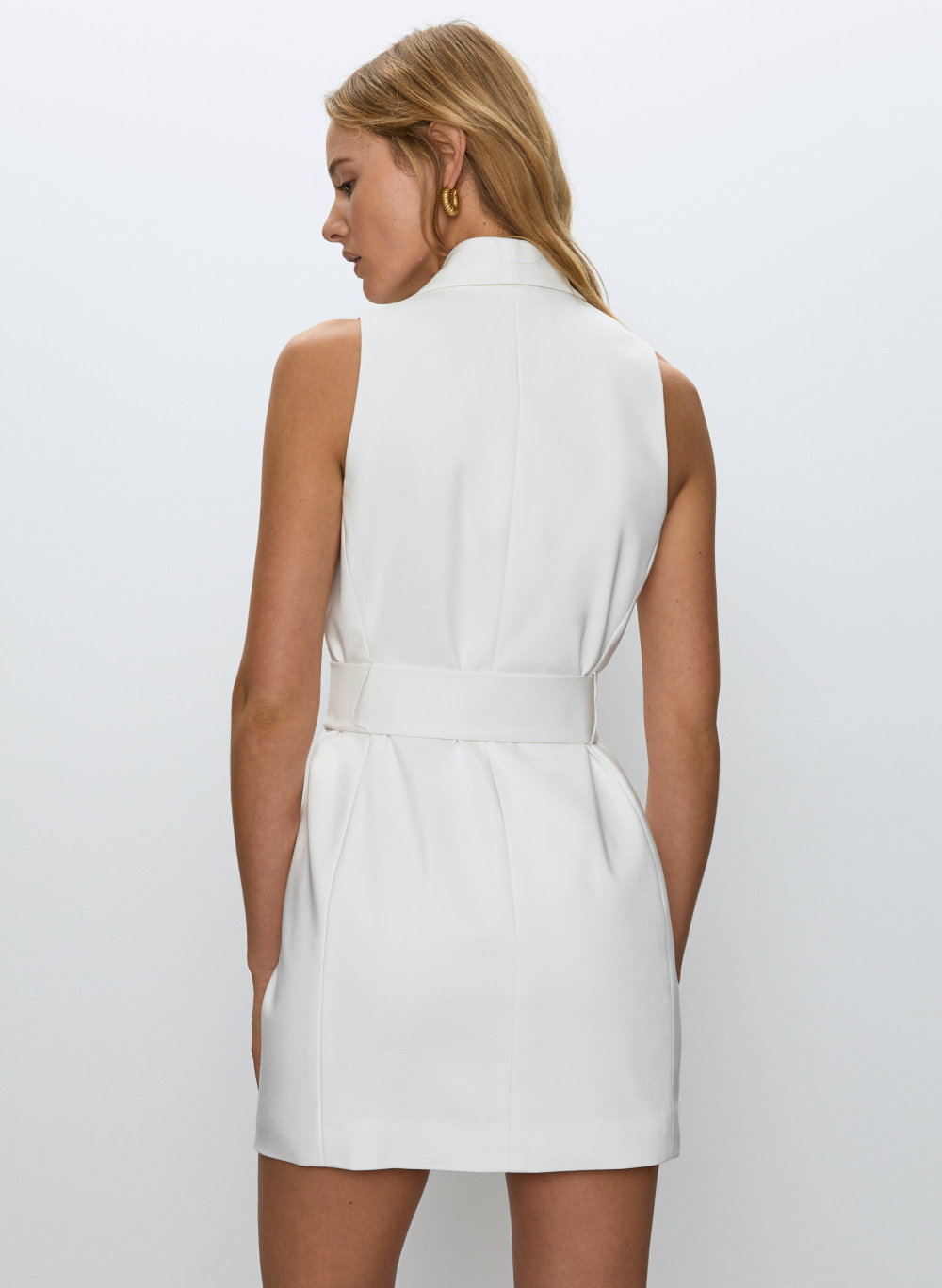 white vest dress