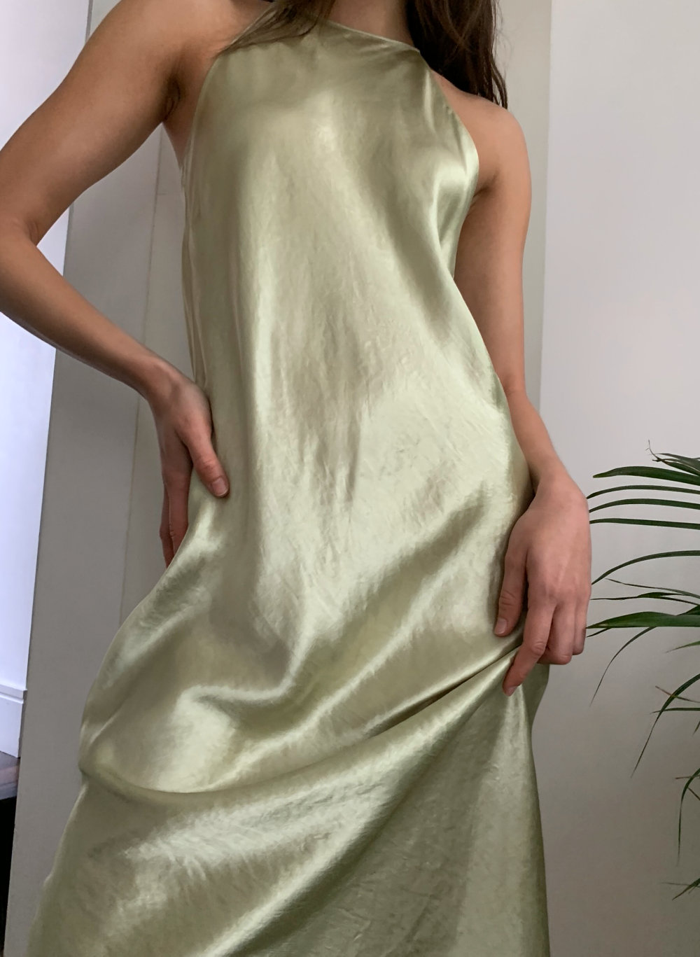silk dress aritzia