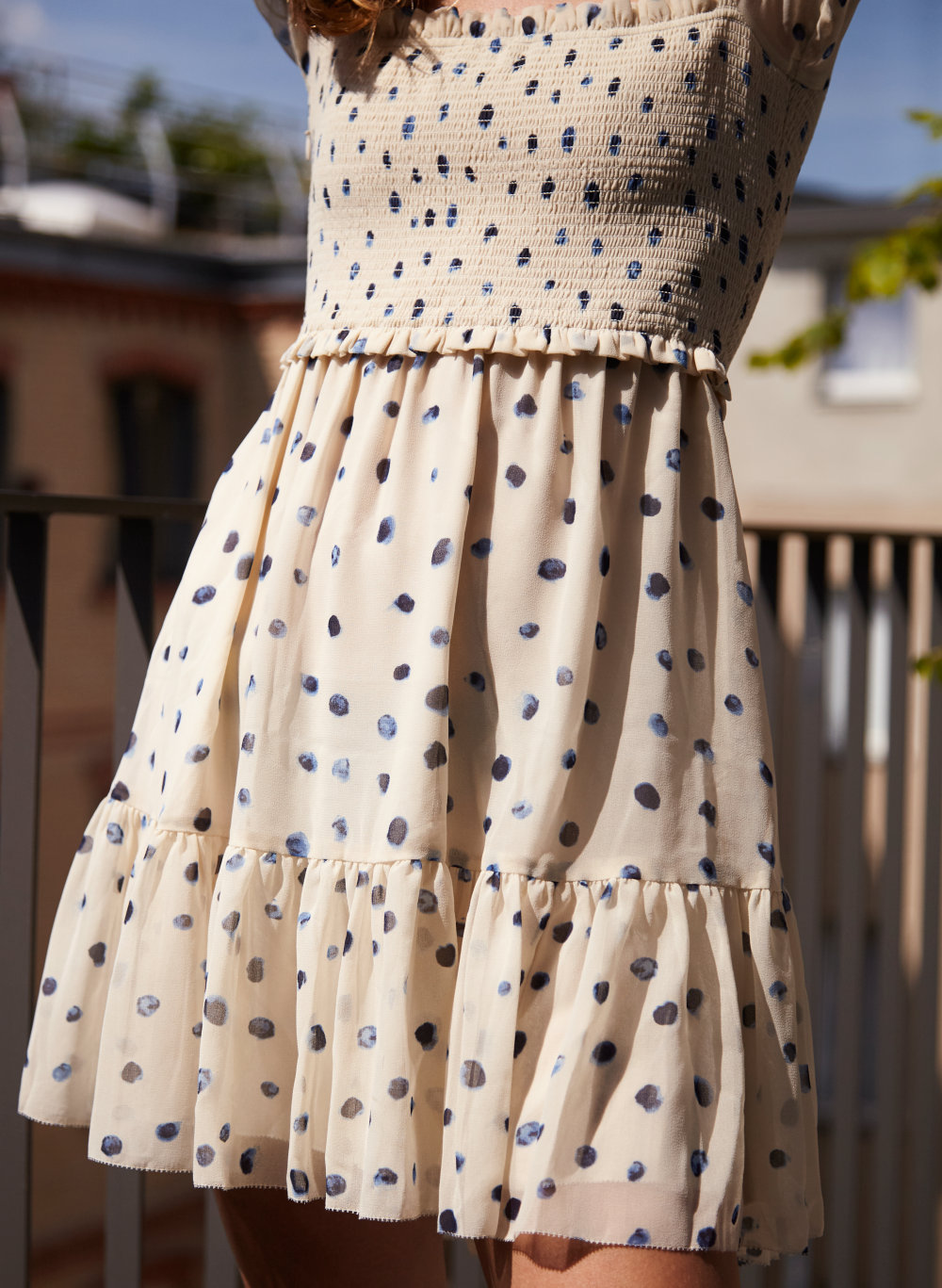aritzia polka dot dress