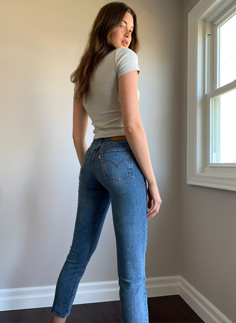 levi's high rise wedgie jeans