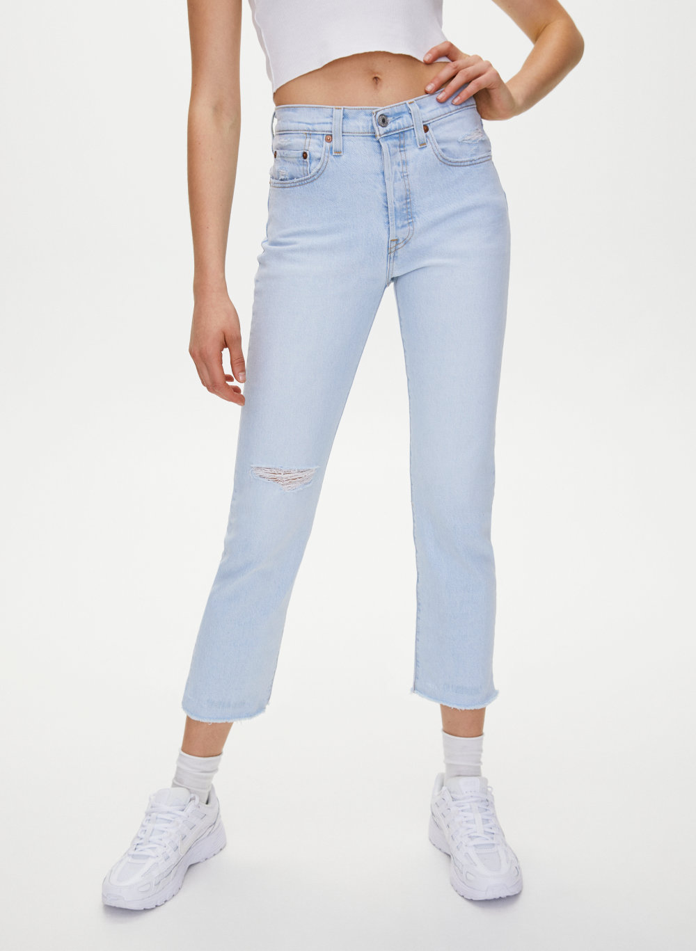 501 crop jeans blue levi's