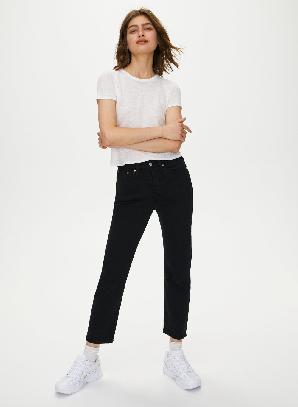 wedgie fit straight jeans black heart