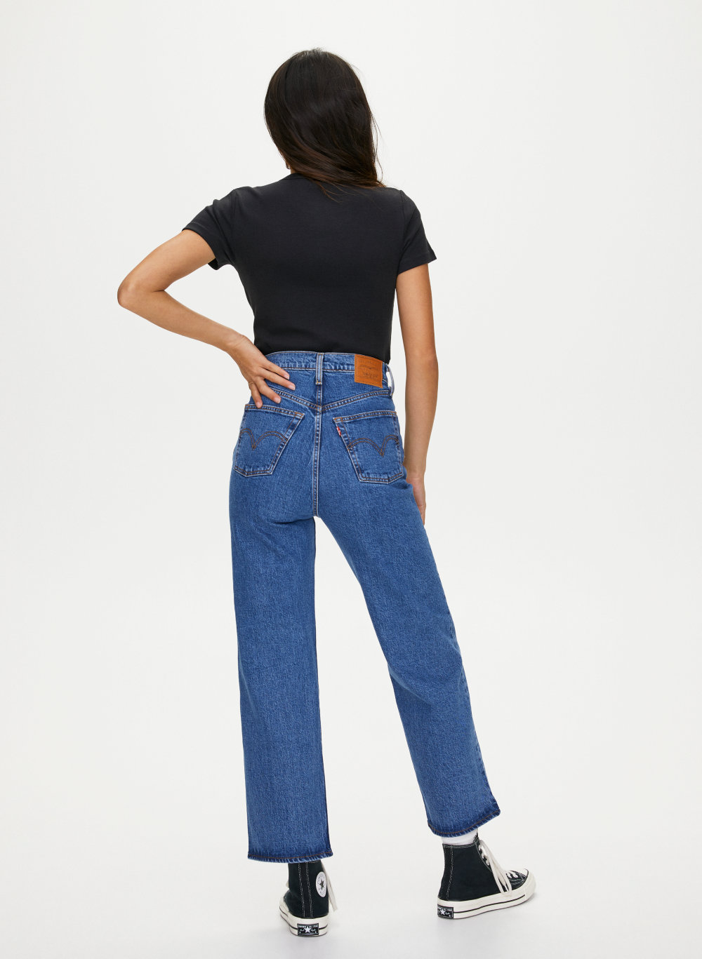ribcage straight ankle jeans georgie