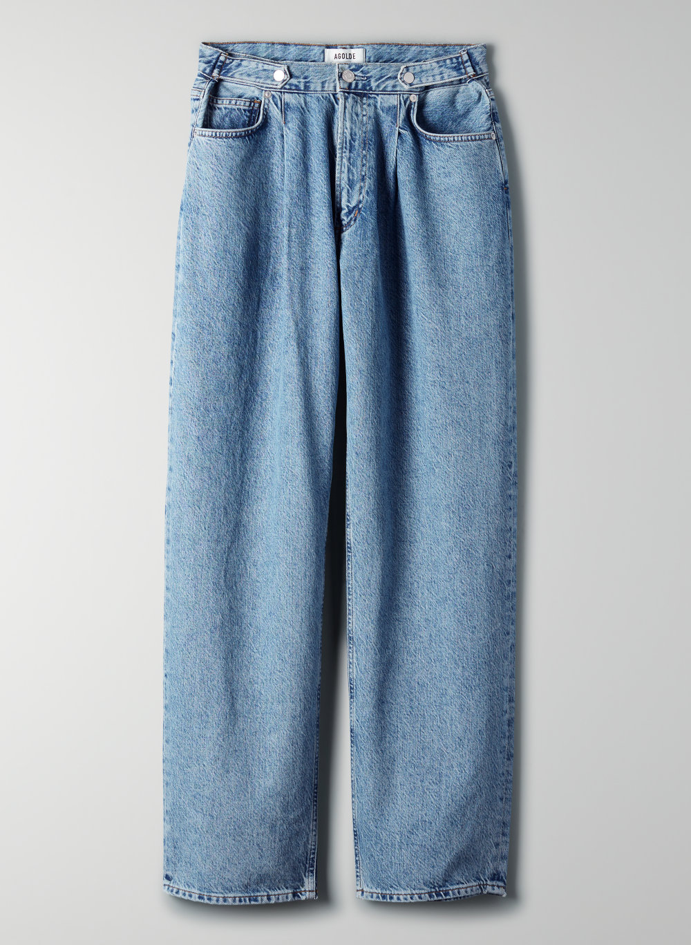 agolde baggy oversized jeans with pleats