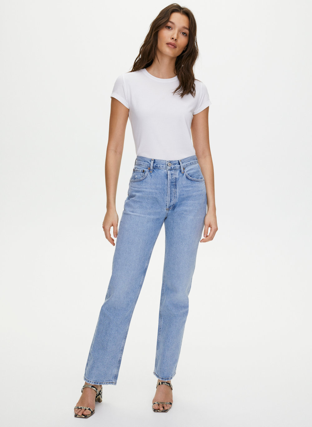 jeans straight low waist