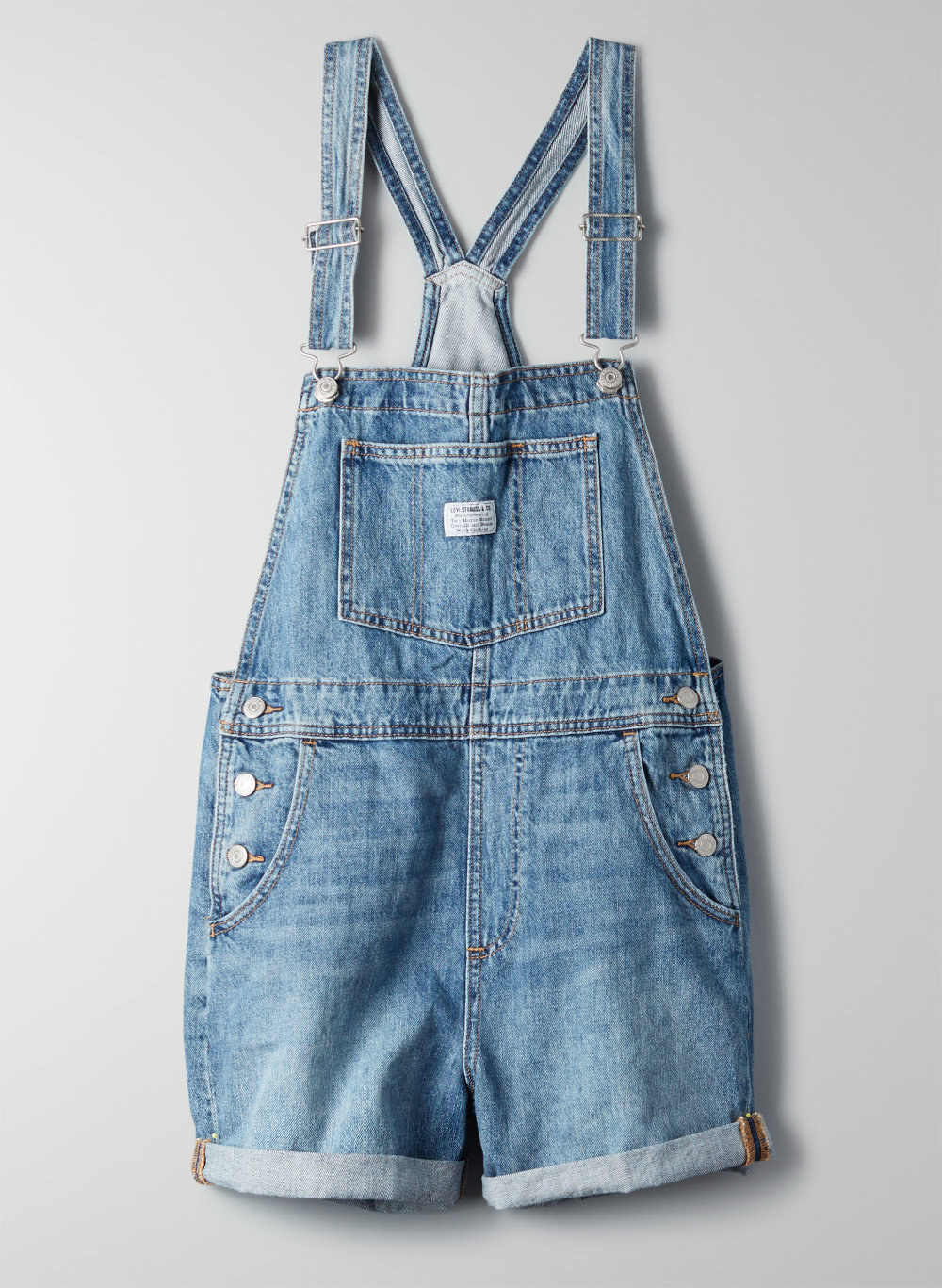 vintage levi overall shorts