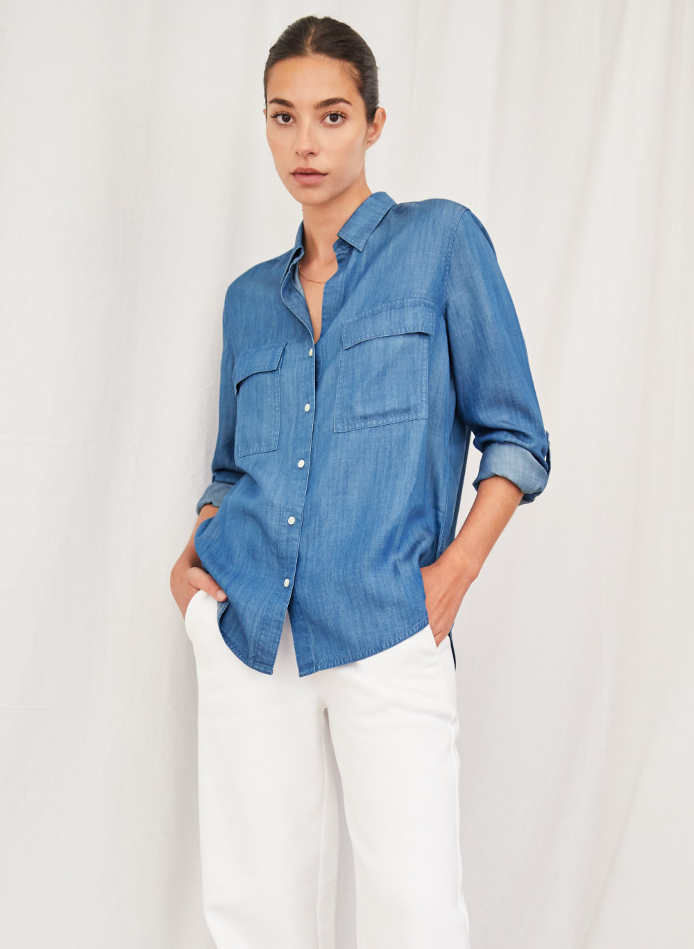 The Group by Babaton UTILITY BUTTON-UP | Aritzia CA