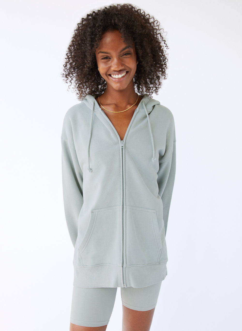 Tna COZY FLEECE BOYFRIEND ZIPUP HOODIE Aritzia CA