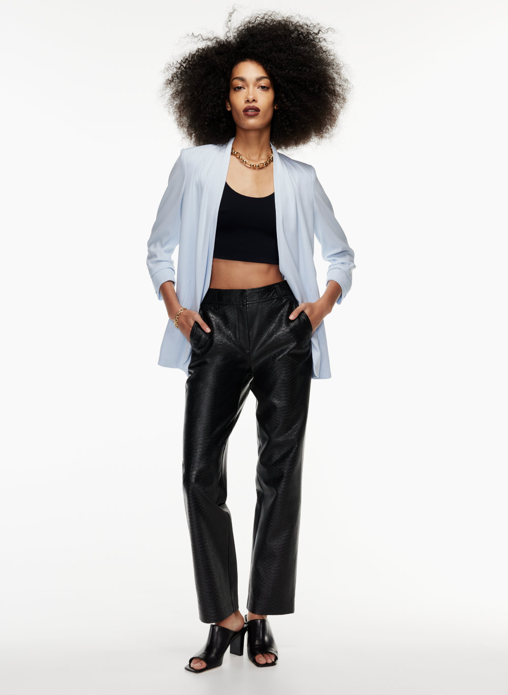 aritzia white blazer