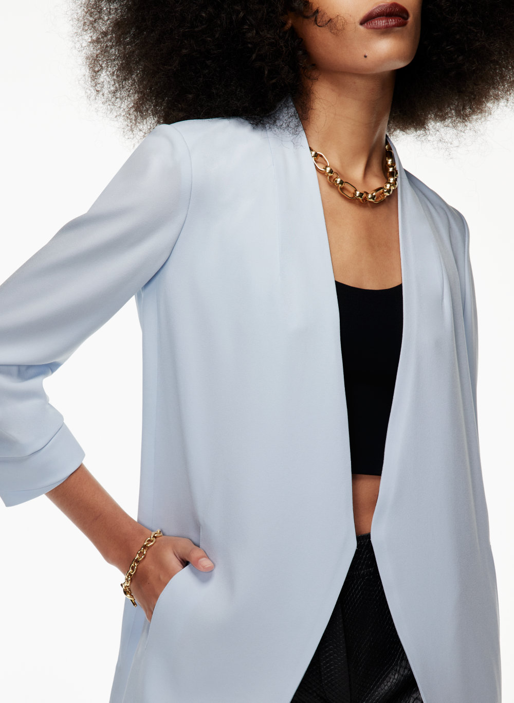 aritzia white blazer