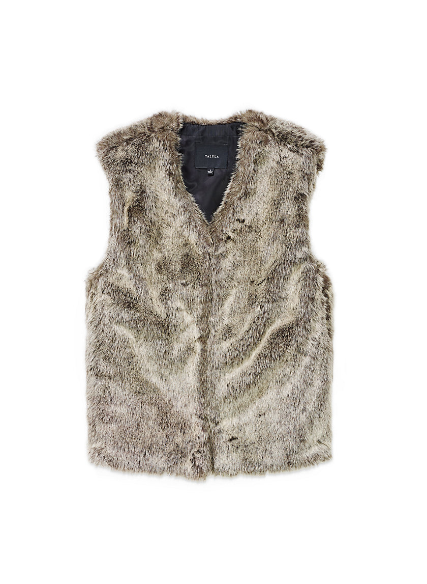 talula faux fur vest