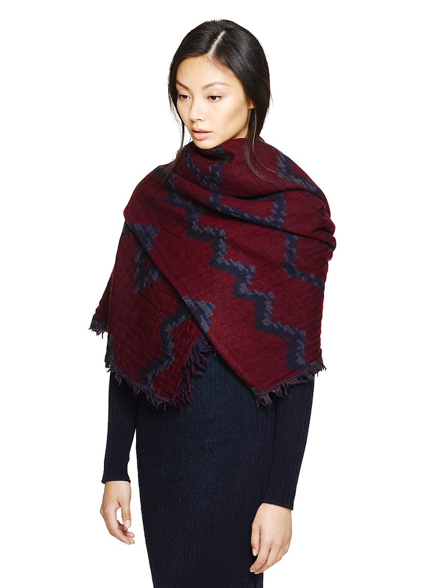 Wilfred DIAMOND MOSAIC BLANKET SCARF Aritzia CA