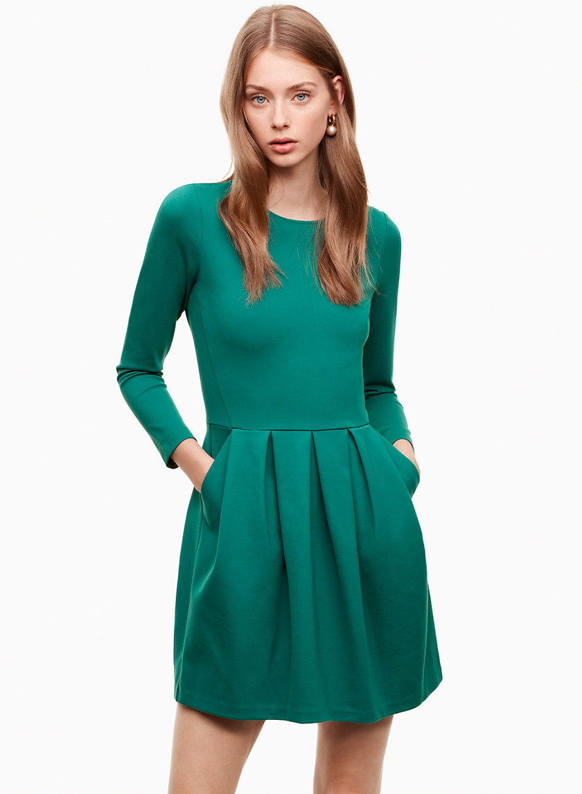TARTINE DRESS - Pleated fit-and-flare dress
