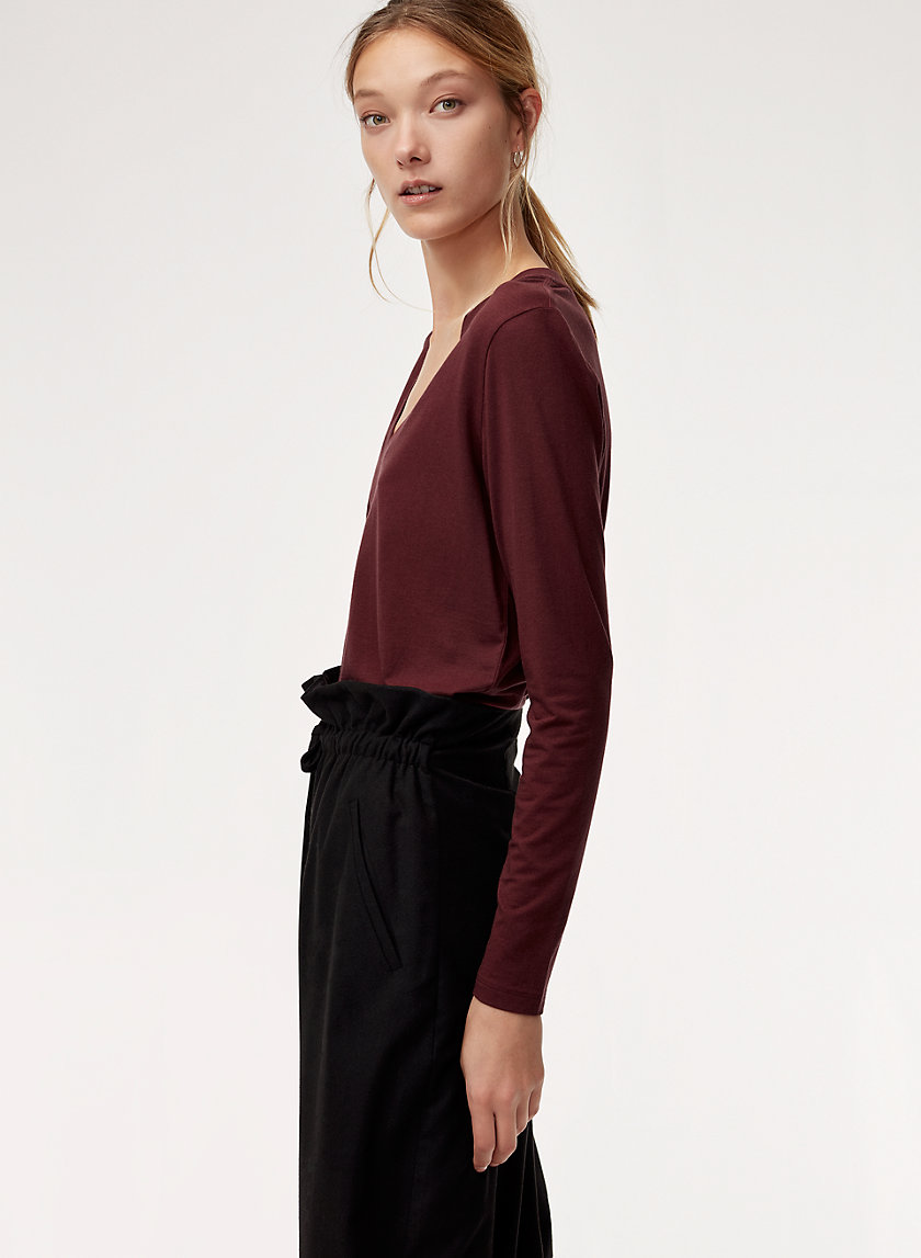FOUNDATION V-NECK LS - Long-sleeve, v-neck t-shirt FOUNDATION V-NECK LS - Long-sleeve, v-neck t-shirt