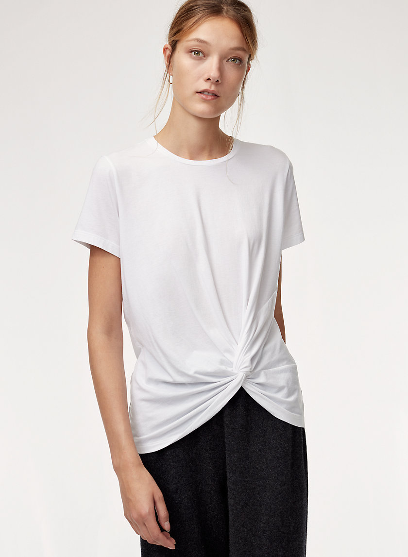 The Group by Babaton FOUNDATION KNOT TEE | Aritzia The Group by Babaton FOUNDATION KNOT TEE | Aritzia