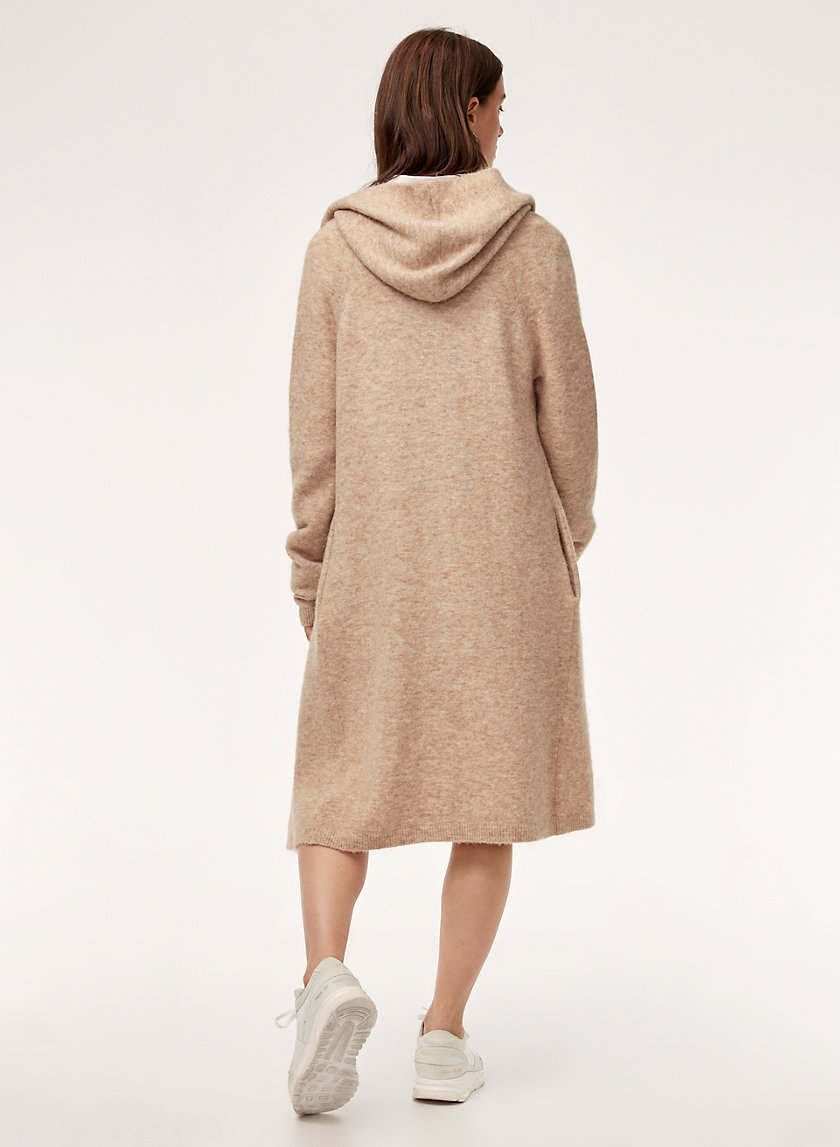 AMMONIUS SWEATER - Long, hooded cardigan with pockets AMMONIUS SWEATER - Long, hooded cardigan with pockets