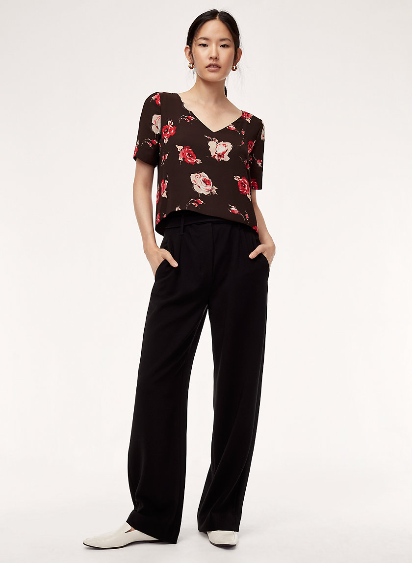 RANDY BLOUSE - Short-sleeve, floral top RANDY BLOUSE - Short-sleeve, floral top