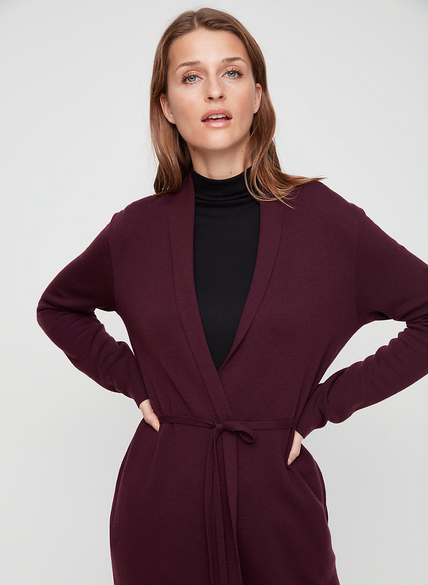 KIRBY SWEATER - Lightweight, belted cardigan KIRBY SWEATER - Lightweight, belted cardigan