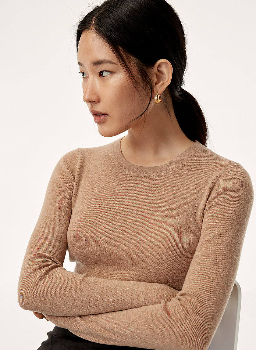 MILO SWEATER - Fitted, merino-wool crewneck sweater MILO SWEATER - Fitted, merino-wool crewneck sweater