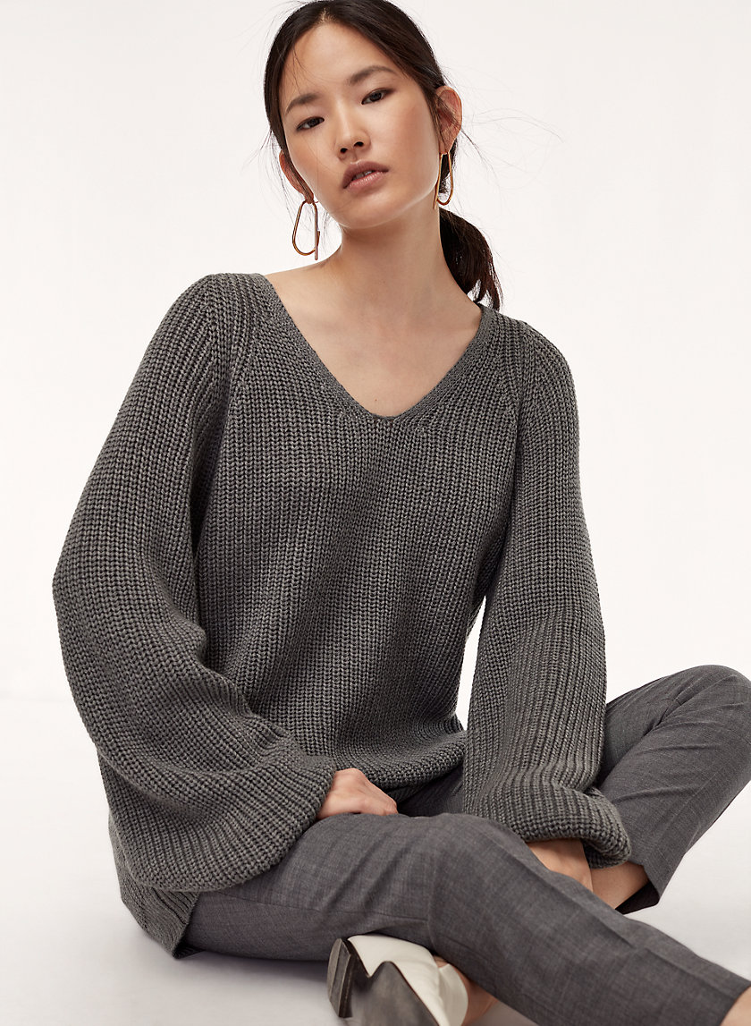 VALADON SWEATER - Merino-wool V-neck sweater VALADON SWEATER - Merino-wool V-neck sweater