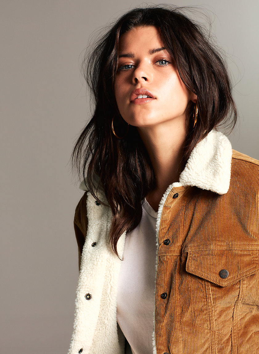 Denim Forum THE ELLA SHERPA JACKET | Aritzia Denim Forum THE ELLA SHERPA JACKET | Aritzia