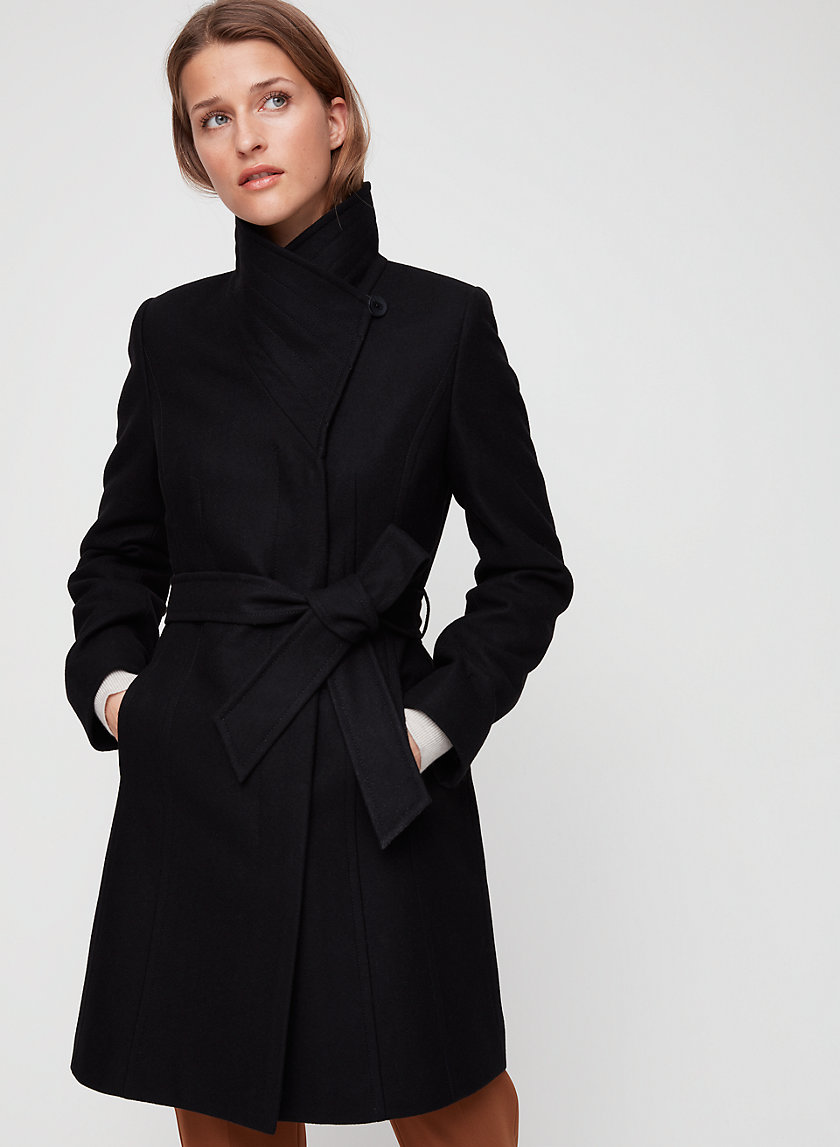 CRISTOBAL COAT - Belted, wool-cashmere coat