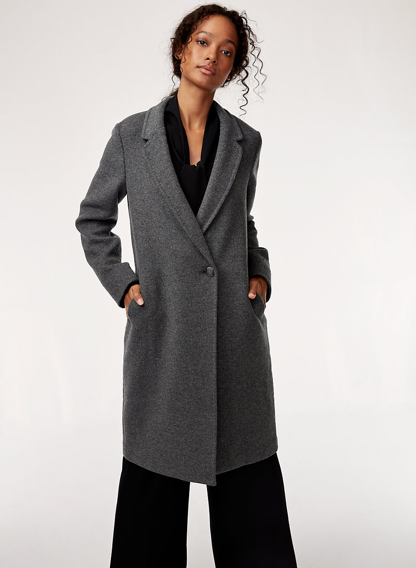 STEDMAN WOOL COAT - Mid-length, wool blend coat STEDMAN WOOL COAT - Mid-length, wool blend coat