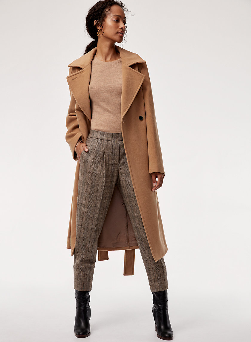 COHEN WOOL CASHMERE PANT - Cropped, wool-blend, pleated dress pant COHEN WOOL CASHMERE PANT - Cropped, wool-blend, pleated dress pant