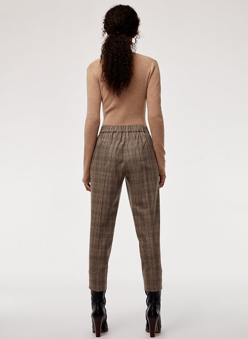 COHEN WOOL CASHMERE PANT - Cropped, wool-blend, pleated dress pant COHEN WOOL CASHMERE PANT - Cropped, wool-blend, pleated dress pant