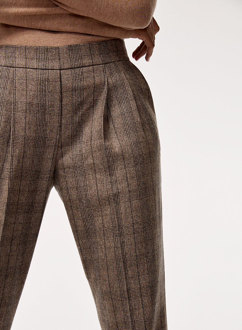 COHEN WOOL CASHMERE PANT - Cropped, wool-blend, pleated dress pant COHEN WOOL CASHMERE PANT - Cropped, wool-blend, pleated dress pant